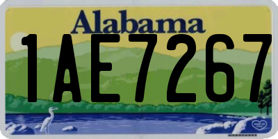 AL license plate 1AE7267