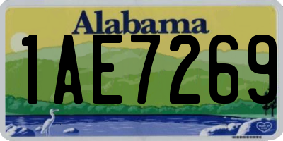 AL license plate 1AE7269