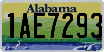 AL license plate 1AE7293