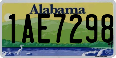AL license plate 1AE7298