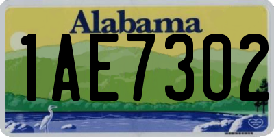 AL license plate 1AE7302