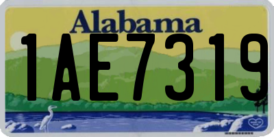 AL license plate 1AE7319