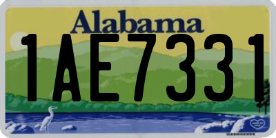 AL license plate 1AE7331