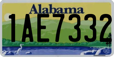 AL license plate 1AE7332