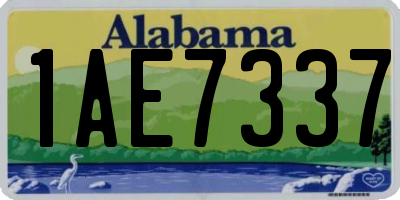 AL license plate 1AE7337