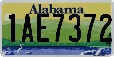 AL license plate 1AE7372