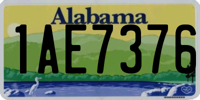 AL license plate 1AE7376