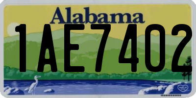 AL license plate 1AE7402