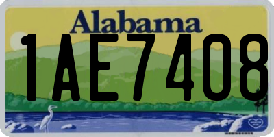 AL license plate 1AE7408