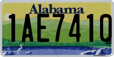 AL license plate 1AE7410