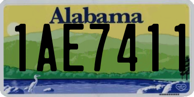 AL license plate 1AE7411
