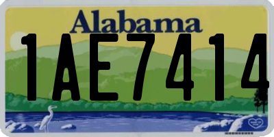 AL license plate 1AE7414