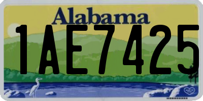 AL license plate 1AE7425