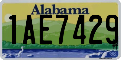 AL license plate 1AE7429