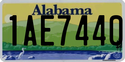 AL license plate 1AE7440