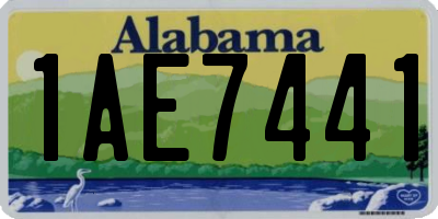 AL license plate 1AE7441