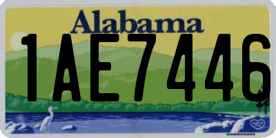 AL license plate 1AE7446