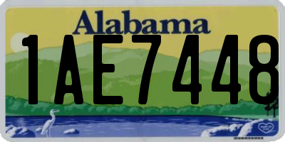 AL license plate 1AE7448