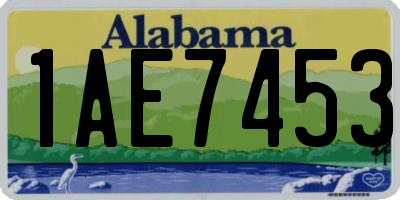 AL license plate 1AE7453