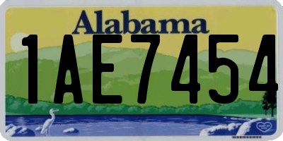AL license plate 1AE7454