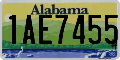 AL license plate 1AE7455