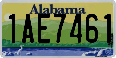 AL license plate 1AE7461