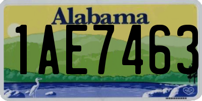 AL license plate 1AE7463