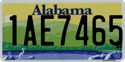 AL license plate 1AE7465