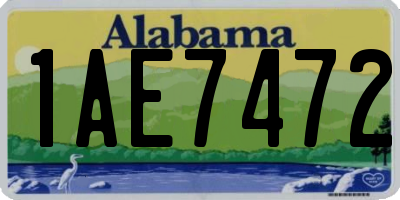AL license plate 1AE7472