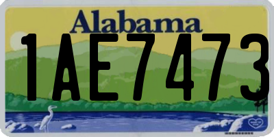 AL license plate 1AE7473
