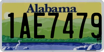 AL license plate 1AE7479