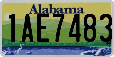 AL license plate 1AE7483