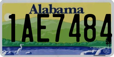 AL license plate 1AE7484