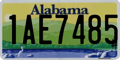 AL license plate 1AE7485