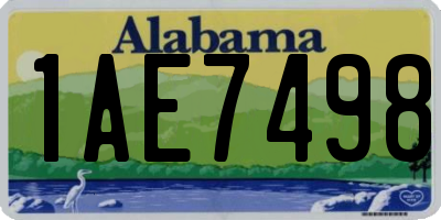 AL license plate 1AE7498