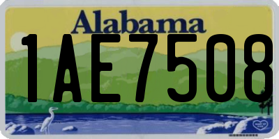 AL license plate 1AE7508