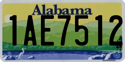 AL license plate 1AE7512