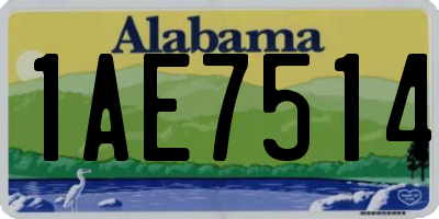 AL license plate 1AE7514