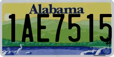AL license plate 1AE7515