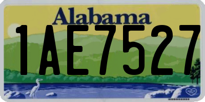 AL license plate 1AE7527
