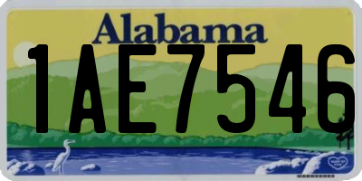 AL license plate 1AE7546