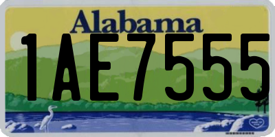 AL license plate 1AE7555