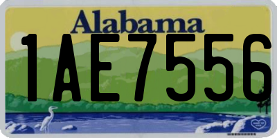 AL license plate 1AE7556