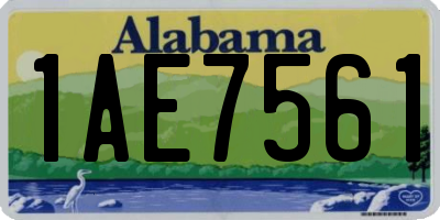 AL license plate 1AE7561
