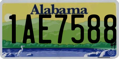 AL license plate 1AE7588