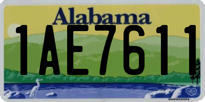 AL license plate 1AE7611