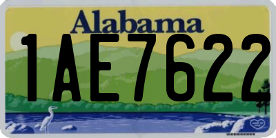 AL license plate 1AE7622