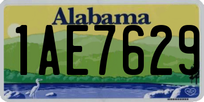 AL license plate 1AE7629