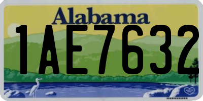 AL license plate 1AE7632