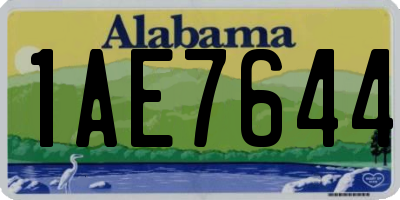 AL license plate 1AE7644